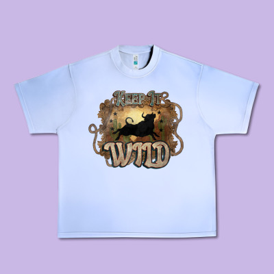 Keep It Wild Western Bull Urban Heavy Tee Designed By Howdyjamesfarm