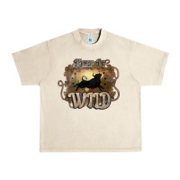 Sandshell Keep it wild western bull Urban Heavy Tee - HowdyJamesFarm