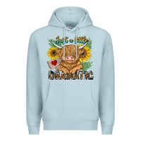 Blue Mist just a little dramatic Premium Hoodie - CowhideDigitalArt