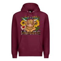 Burgundy just a little dramatic Premium Hoodie - CowhideDigitalArt