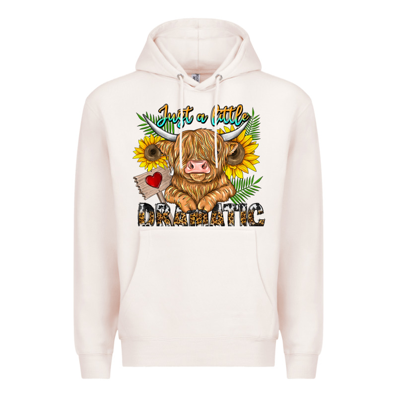 Just A Little Dramatic Premium Hoodie by CowhideDigitalArt | Teevron