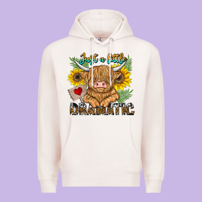 Just A Little Dramatic Premium Hoodie Designed By Cowhidedigitalart