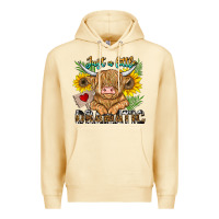 Pina Colada just a little dramatic Premium Hoodie - CowhideDigitalArt