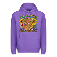 Purple just a little dramatic Premium Hoodie - CowhideDigitalArt