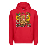 Red just a little dramatic Premium Hoodie - CowhideDigitalArt