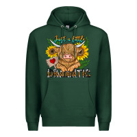 Sports Green just a little dramatic Premium Hoodie - CowhideDigitalArt