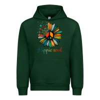 Forest Green daisy peace sign hippie soul tshirt flower lovers gifts Urban Hoodie - longCreatives