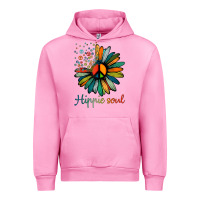 Fuchsia Pink daisy peace sign hippie soul tshirt flower lovers gifts Urban Hoodie - longCreatives