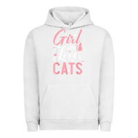 Pigment Lunar Rock just a girl who loves cats cute cat lover gifts Urban Hoodie - longCreatives