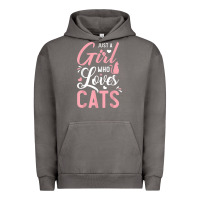 Pigment Tornado just a girl who loves cats cute cat lover gifts Urban Hoodie - longCreatives