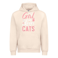 Sandshell just a girl who loves cats cute cat lover gifts Urban Hoodie - longCreatives