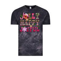 Cloud Black jolly happy joyful pink christmas Vintage Tee - CowGirlArtShop