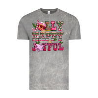 Cloud Rock jolly happy joyful pink christmas Vintage Tee - CowGirlArtShop