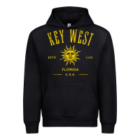 Black key west florida vintage distressed style design souvenir Urban Hoodie - longCreatives