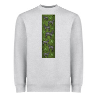 Heather Grey zebra Heavyweight Sweatshirt - LillyAllenDesigns