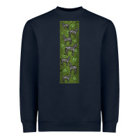 Navy zebra Heavyweight Sweatshirt - LillyAllenDesigns