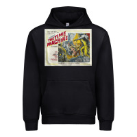 Black The Time Machine, Time Travel, Retro Movie Poster, Cult Classic, Futur Urban Hoodie - longCreatives