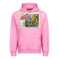 Fuchsia Pink The Time Machine, Time Travel, Retro Movie Poster, Cult Classic, Futur Urban Hoodie - longCreatives