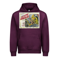 Mauve Wine The Time Machine, Time Travel, Retro Movie Poster, Cult Classic, Futur Urban Hoodie - longCreatives