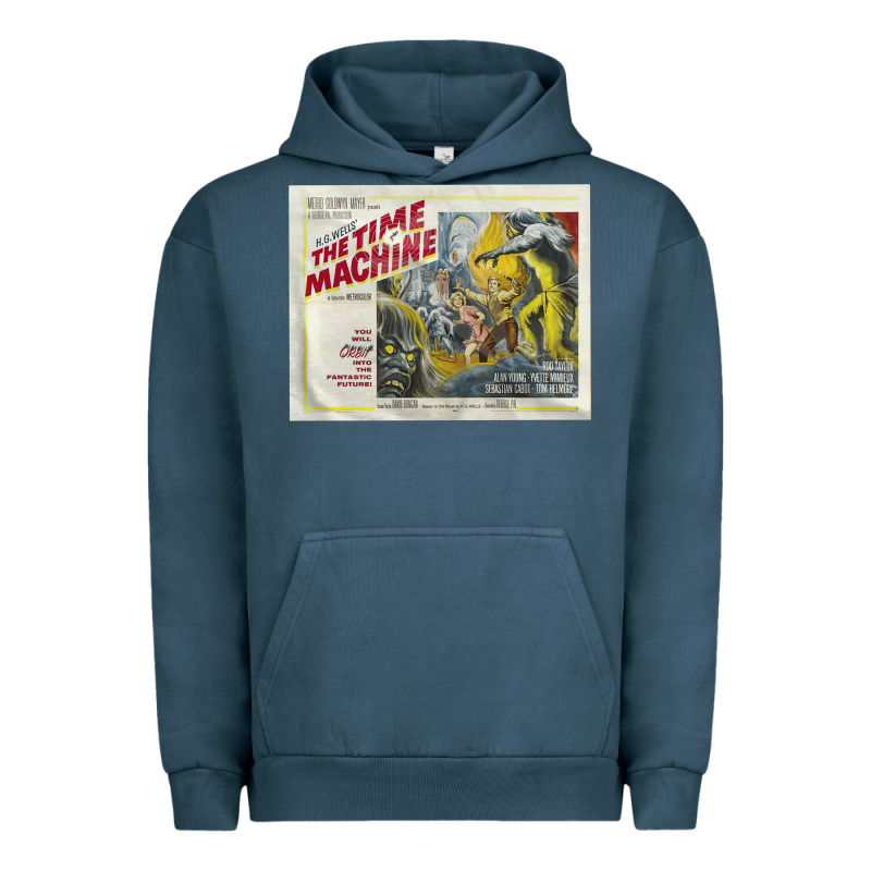 The Time Machine, Time Travel, Retro Movie Poster, Cult Classic, Futur Urban Hoodie by longCreatives | Teevron