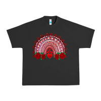 Pigment Black valentines day rainbow with roses Urban Heavy Tee - RanaPortraitStore