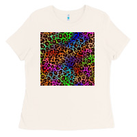 Bone Pride leopard seamless pattern Ladies Tee - NancyCooperArtShop