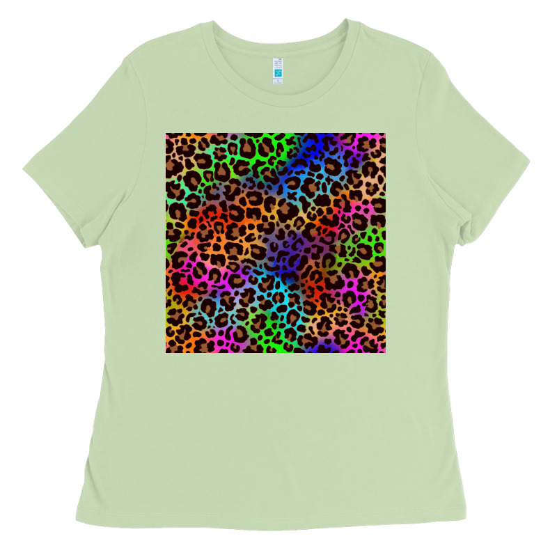 Pride Leopard Seamless Pattern Ladies Tee by NancyCooperArtShop | Teevron