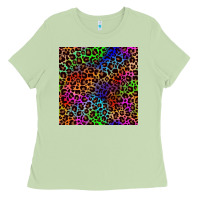 Matcha Pride leopard seamless pattern Ladies Tee - NancyCooperArtShop