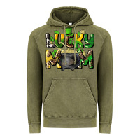 Vintage Olive lucky mom St. Patrick's Vintage Hoodie - HowdyJamesFarm