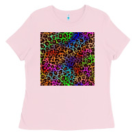 Bubblegum Pink Pride leopard seamless pattern Ladies Tee - NancyCooperArtShop