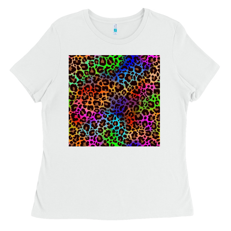 Pride Leopard Seamless Pattern Ladies Tee by NancyCooperArtShop | Teevron