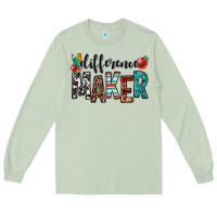 Matcha difference maker teacher Long Sleeve Tee - OliviaCreatesArt
