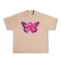 Burro Cancer ribbon butterfly Cancer Awareness Urban Heavy Tee - HowdyJamesFarm