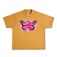 Peanut Butter Cancer ribbon butterfly Cancer Awareness Urban Heavy Tee - HowdyJamesFarm