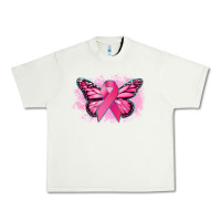 Pistachio Cancer ribbon butterfly Cancer Awareness Urban Heavy Tee - HowdyJamesFarm