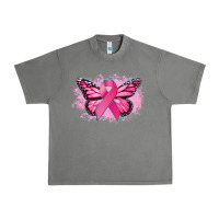 Tornado Cancer ribbon butterfly Cancer Awareness Urban Heavy Tee - HowdyJamesFarm
