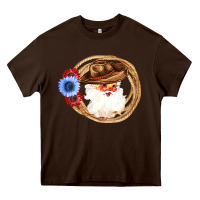 Chocolate Brown Cowboy Santa Heavy Core Tee - Bettercallsaul