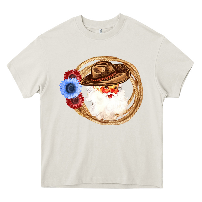 Cowboy Santa Heavy Core Tee by Bettercallsaul | Teevron