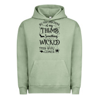 Pigment Oil Green something wicked this way comes witchcraft halloween 2021 t shirt Urban Hoodie - longCreatives