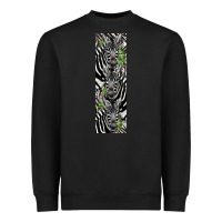 Black zebra Heavyweight Sweatshirt - LillyAllenDesigns
