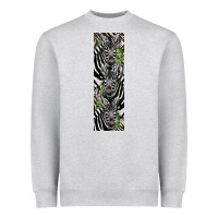 Heather Grey zebra Heavyweight Sweatshirt - LillyAllenDesigns