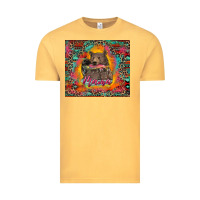 Vintage Mustard mama bear leopard and aztec Vintage Tee - RanaPortraitStore