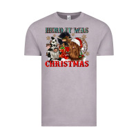 Vintage Zinc herd it was christmas Vintage Tee - CowGirlArtShop