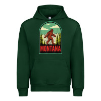 Forest Green montana vintage bigfoot travel Urban Hoodie - longCreatives