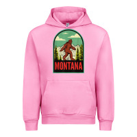 Fuchsia Pink montana vintage bigfoot travel Urban Hoodie - longCreatives