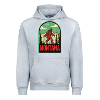 Heather Grey montana vintage bigfoot travel Urban Hoodie - longCreatives