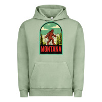 Pigment Oil Green montana vintage bigfoot travel Urban Hoodie - longCreatives