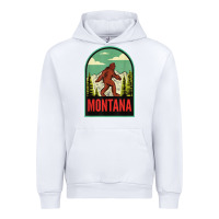 White montana vintage bigfoot travel Urban Hoodie - longCreatives
