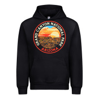 Black Vintage Grand Canyon National Park Retro 80s Graphic Urban Hoodie - longCreatives
