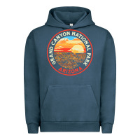 Pigment Midnight Navy Vintage Grand Canyon National Park Retro 80s Graphic Urban Hoodie - longCreatives
